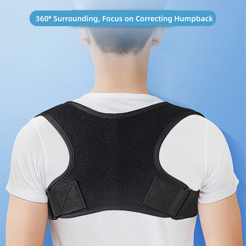 Wholesale Compression Neoprene upper back shoulder Posture Corrector Adjustable Posture Support Brace