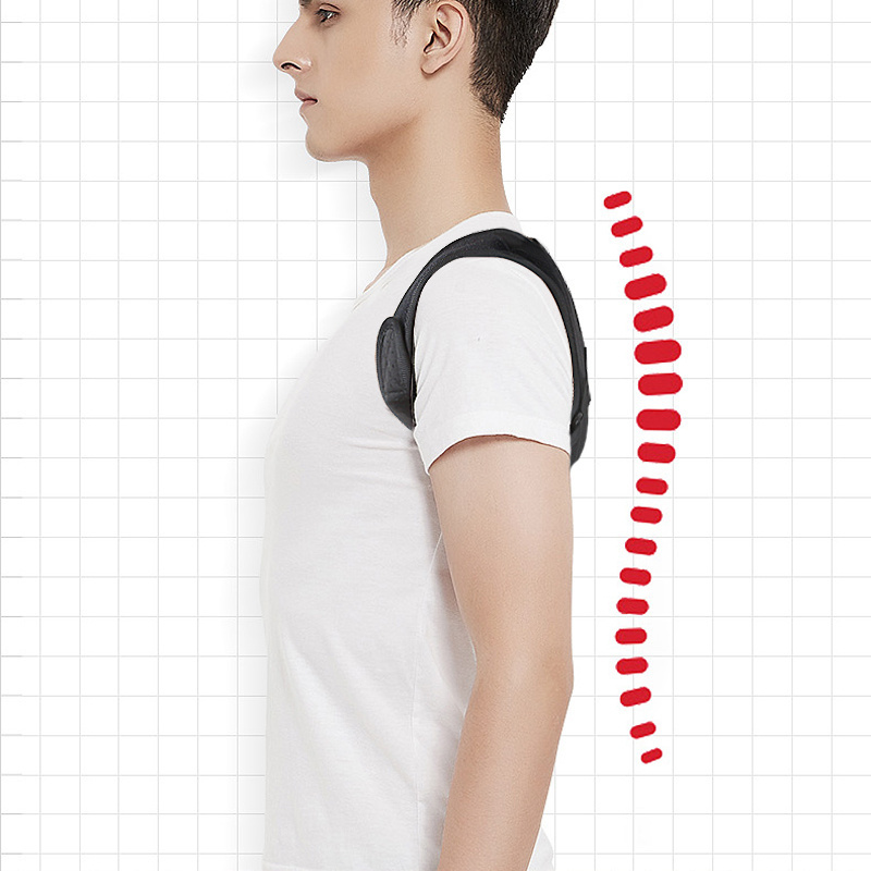 Wholesale Compression Neoprene upper back shoulder Posture Corrector Adjustable Posture Support Brace