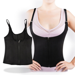 Neoprene Sport Girdle Waist Cincher Trainer Adjustable zip Body Shapewear Strap Corset Belt