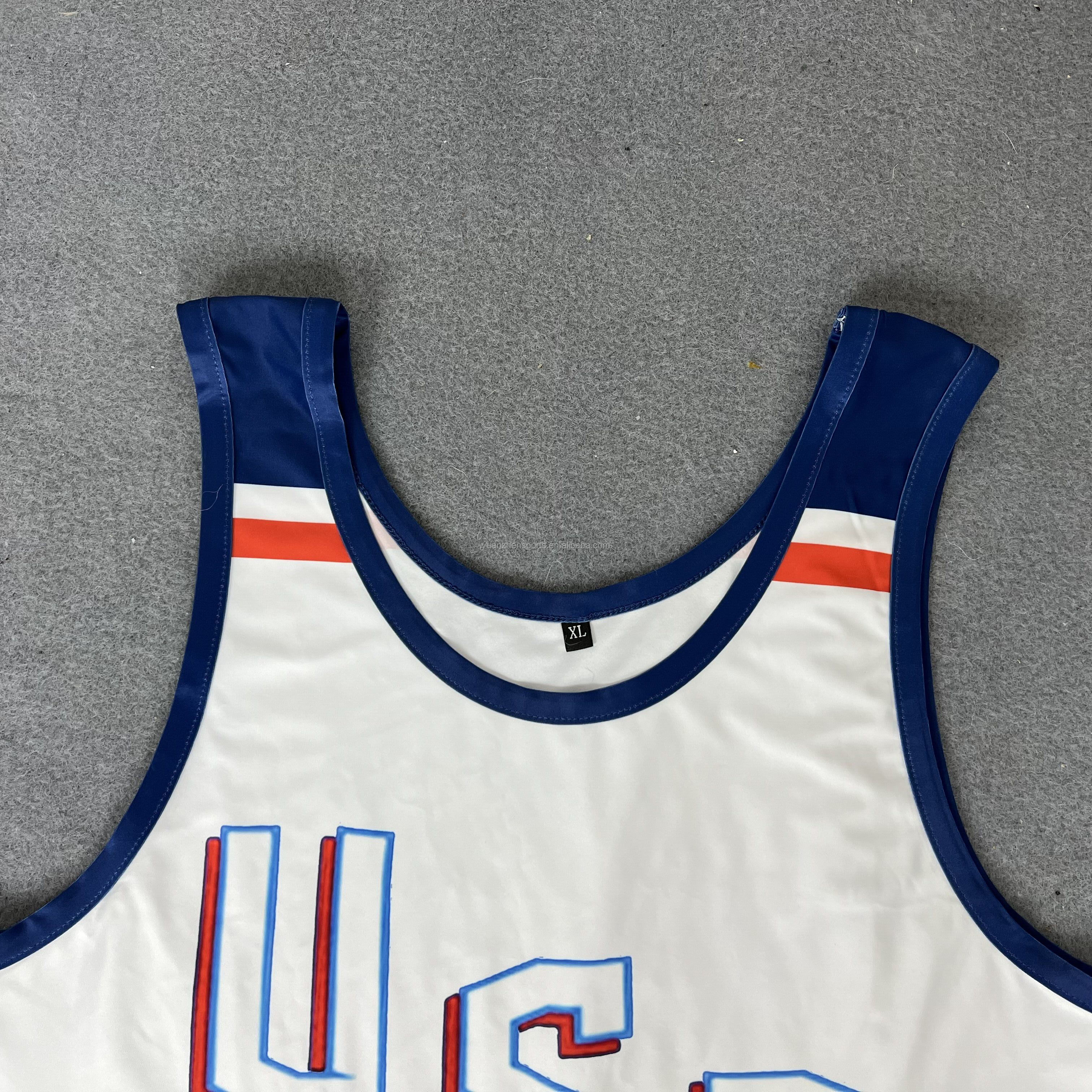 custom made  USA sublimation printing youth wrestling singlet