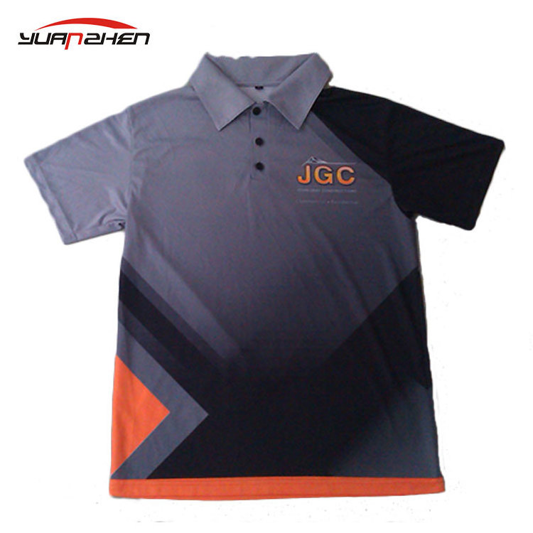 High quality dry fit sublimated polo shirt fashionable personalized racing polo shirt