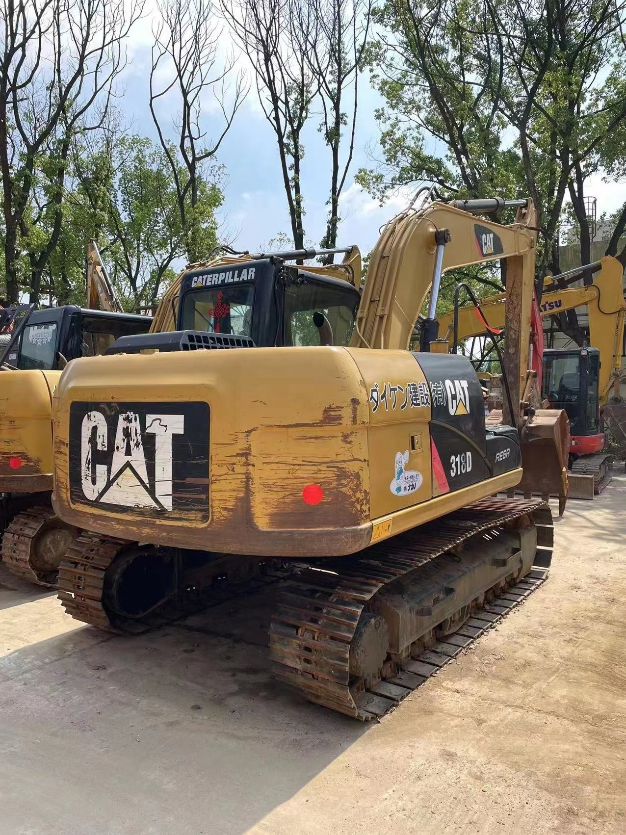 18 ton Cat Used Mini Digger 318D 312D 315D caterpillar 320 330 325  e70b e200 Crawler Excavator