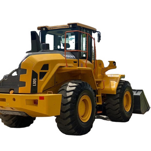 Original Condition 5 Ton Used Wheel Loader Volvo L105 L70E L120 L180 L220 Front End Loader Trucks 3cbm Bucket