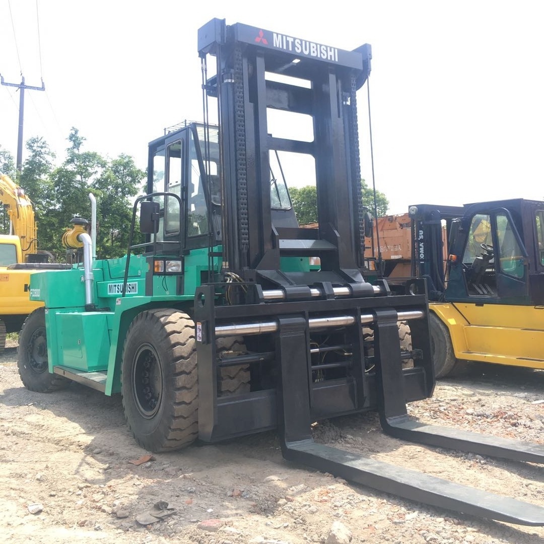 Used forklift 30 ton mitsubishi forklift FD300 heavy duty forklift second hand for container in stock