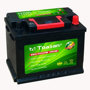 12V55AH Accumulator SLI Maintenance Free Car Battery Toasan Brand DIN Standard 55559-MF