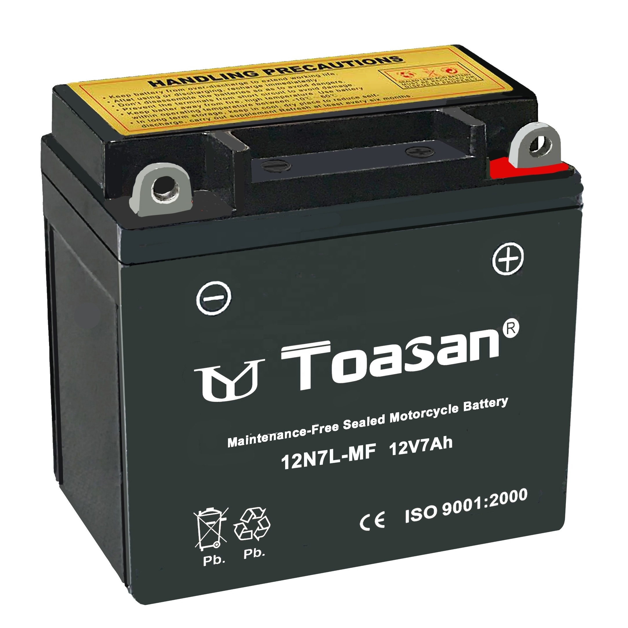 Top Toasan 12N7-3A-MF 12V7AH 4AH 5AH 7AH 9AH 12AH 14AH 18AH 24AH Motorcycle Starter Battery