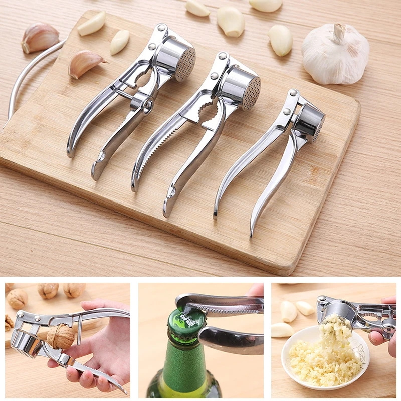 Garlic Masher Manual Squeezing Garlic Masher Kitchen Vegetable Noodle Cooking Ginger Garlic Grinder Tool