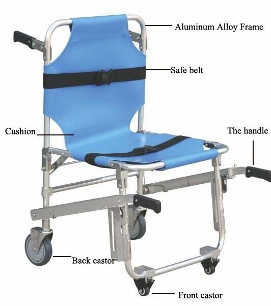 medical ambulance  stretcher Hospital Double Fold Stretcher  Used in Ambulance