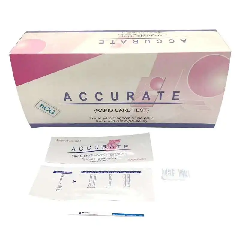 HCG pregnancy ovulation quick accurate test strip medical consumables HCG diagnostic reagent rapid detection diagnosis strip