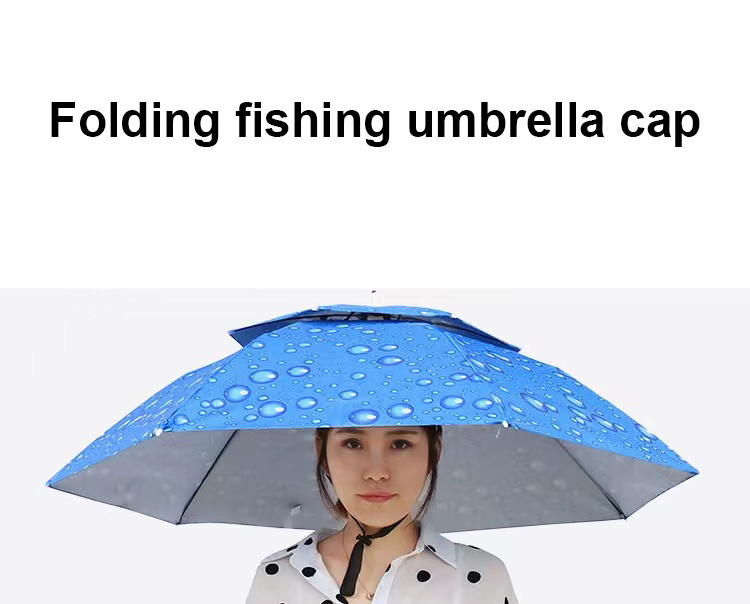 Head hat umbrella headwear umbrella anti uv head on umbrella zhejiang