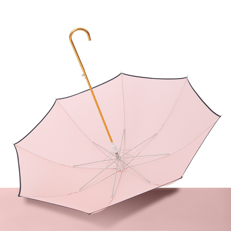 8K straight curved handle grip modern pastel umbrella japan style korea style umbrella