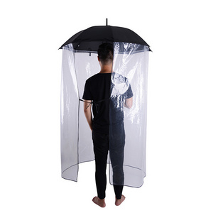 Full Body Prevention Umbrella Plastic Full Body Umbrella Poe Clear Full Body Length Rain Cover Shop Umbrellas