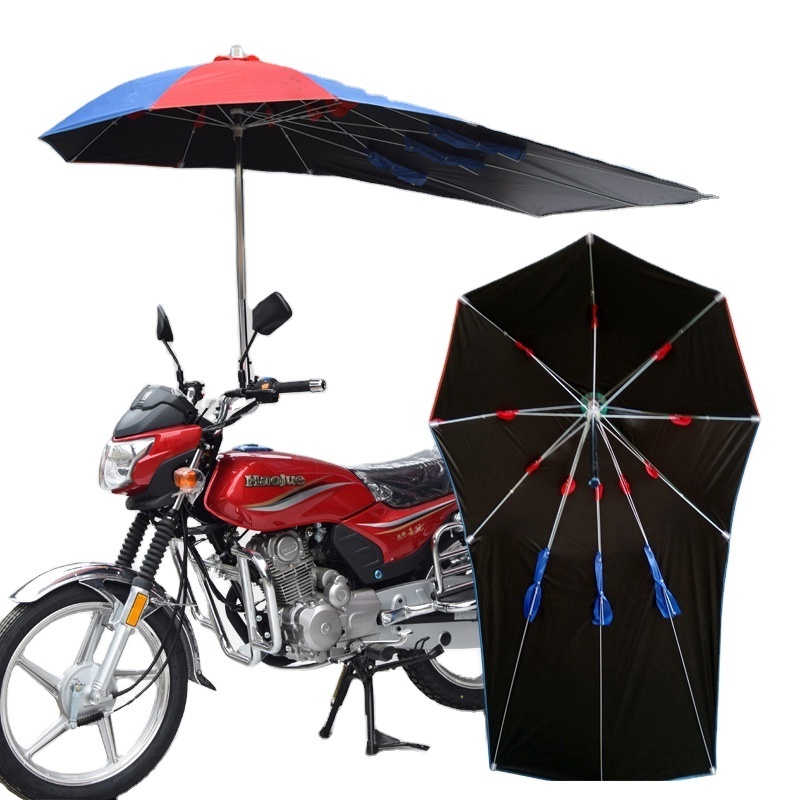 High Quality Rainproof Windproof Car Electrical Scooter Bicycle Bike Motorbike motorcycle umbrella for rain and sunshade