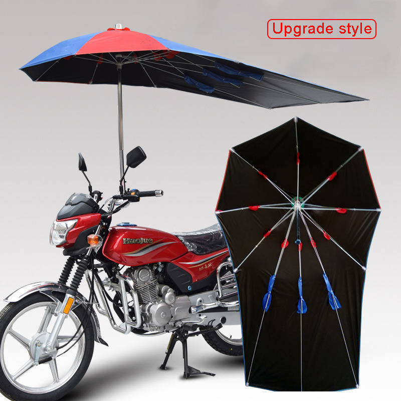 High Quality Rainproof Windproof Car Electrical Scooter Bicycle Bike Motorbike motorcycle umbrella for rain and sunshade