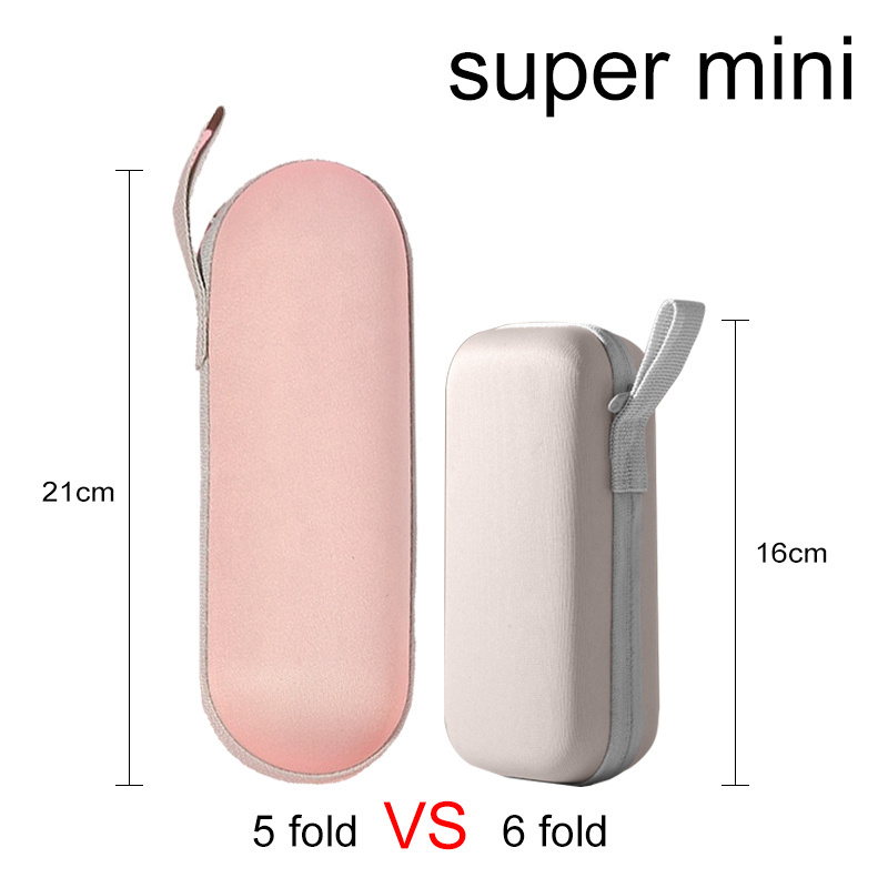 New Design Uv Protection Capsul Pocket Portable Super Mini with Custom Case 6 Folding Umbrella With Logo Print Travel Umbrella