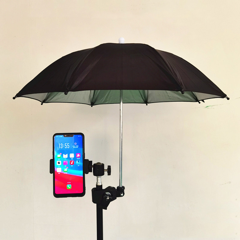 Mini cell-phone-umbrella phone umbrella for suction cup cute mobile cell phone holder with sun umbrella stand pig