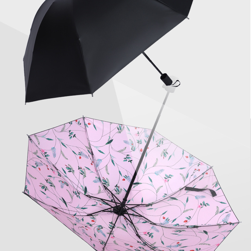 Green  Umbrella women's cartoon Pretty Student  automatic umbrellas  Sun umbrellas UV protection