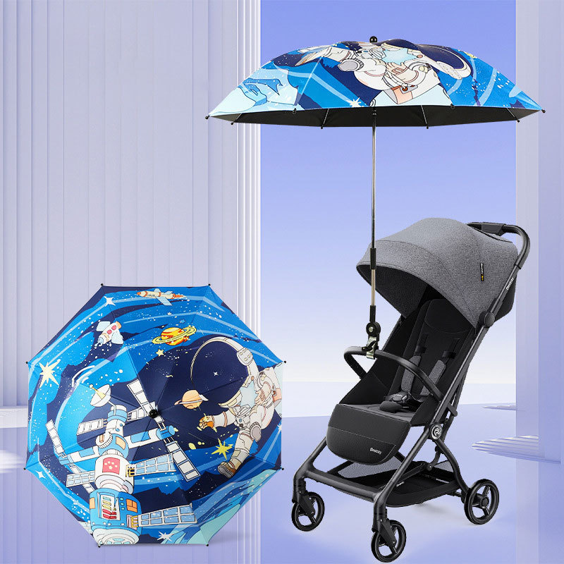 Umbrella with stroller umbrella and parasol umbrella Resistant to wind and rain