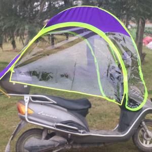 Full covered motorcycle umbrella outdoor windproof rainproof sunshade cover umbrella electric scooter umbrella for rain