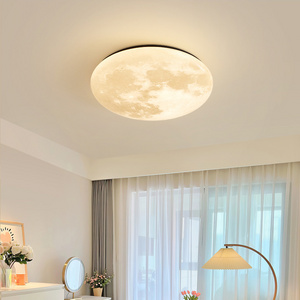 New Design 54w 72w 115w Indoor Study Bedroom Decorative Lights Full Spectrum Eye Protection Moon Ceiling Light