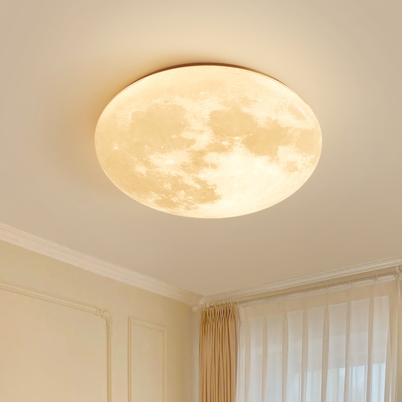 New Design 54w 72w 115w Indoor Study Bedroom Decorative Lights Full Spectrum Eye Protection Moon Ceiling Light