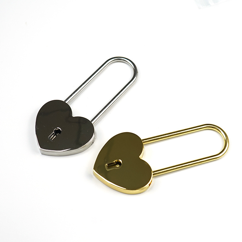 Dongguan Heart Shape Love Lock Padlock heart shape gift lock  brass padlocks for luggage bag gold padlock