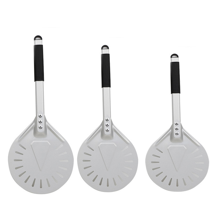 Factory Wholesale Custom Food Grade Aluminum Alloy Pizza Peel Stainless Steel Pizza Shovel Square Shovel for Pizza