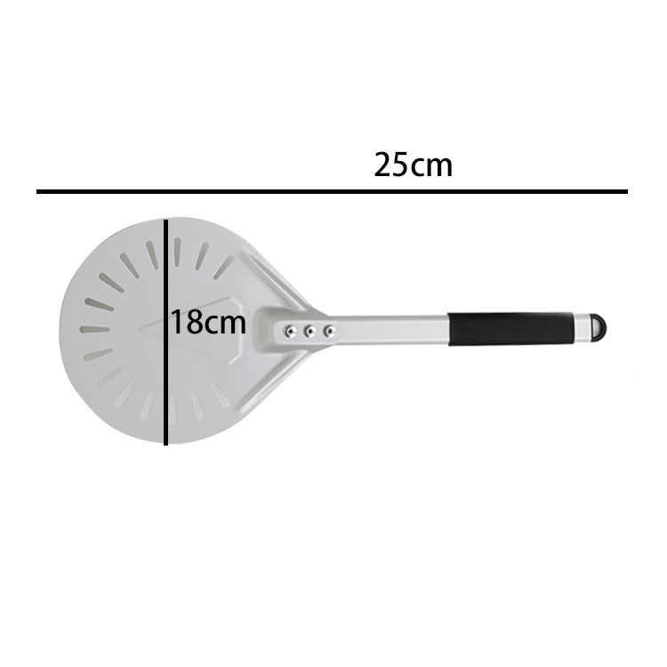 Factory Wholesale Custom Food Grade Aluminum Alloy Pizza Peel Stainless Steel Pizza Shovel Square Shovel for Pizza