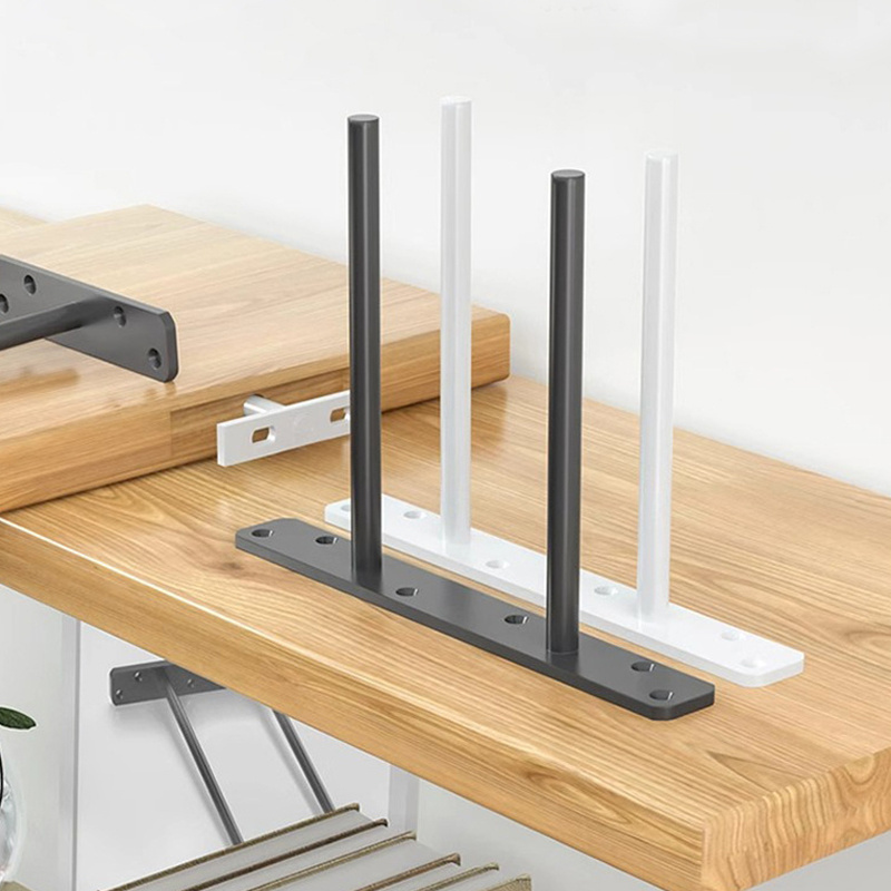 Floating Shelf Bracket Storage Rack Concealed Single-layer Board Support Rod Wooden Board Connector Hidden Board Shelf Support