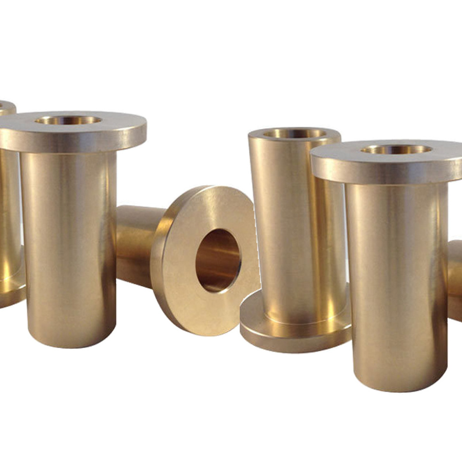 China Custom Flanged Bronze Bushings Manufacturers Bearing Sleeve Fan Car Brass Engine Motor Bushing