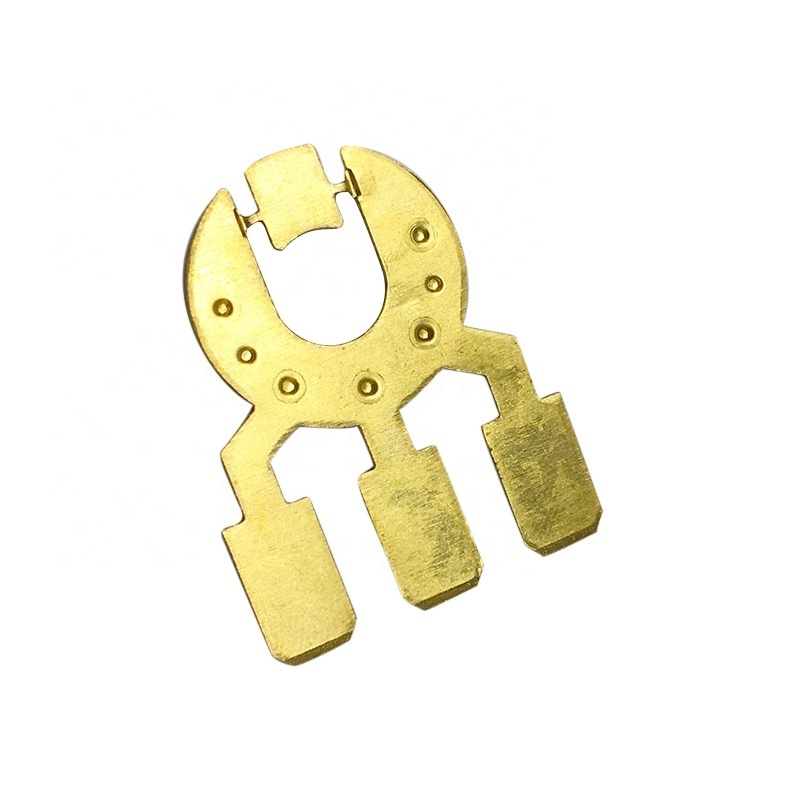 Custom precision brass stamping, brass stamping blank, brass terminal stamping with IATF16949 passed