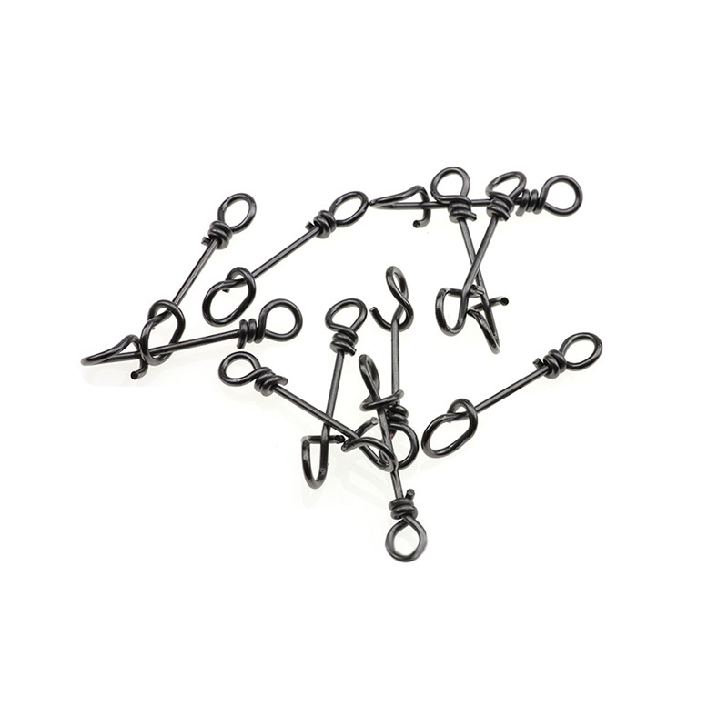 Custom Stainless Steel Spring Quick Change Hooklink Swivels Clips Rig Rings Links Bait Screws Tackle for Carp Fishing Tackle