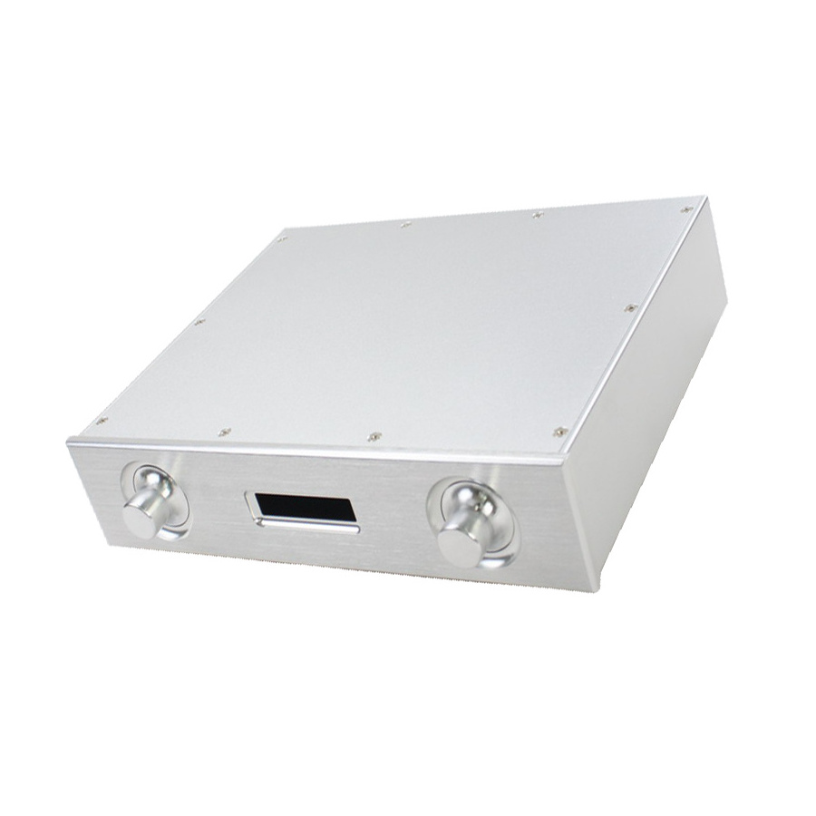 Custom aluminum amplifier enclosure amp case aluminium class A B chassis amplifier chassis aluminium enclosure