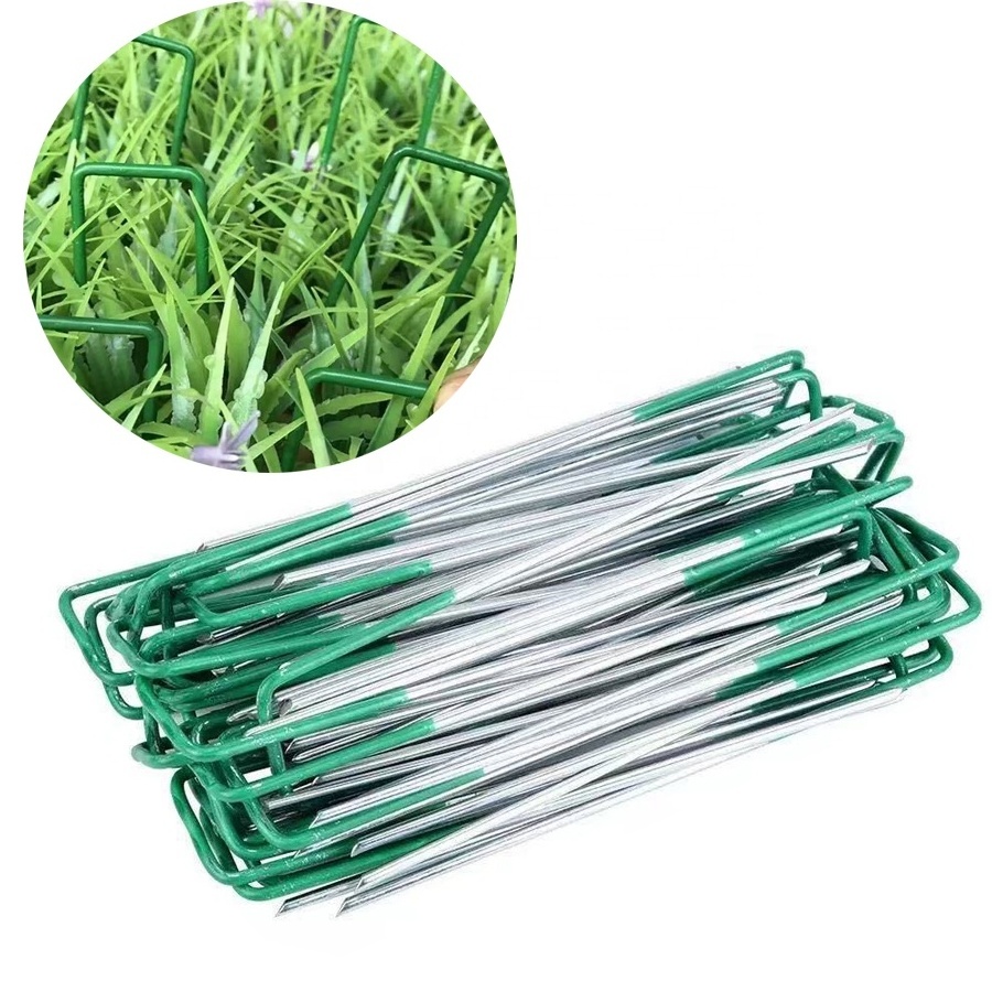 Custom Metal Steel Heavy Duty U Shaped Securing Parts Galvanised U Pins Pegs For Garden Stakes Ground Grass