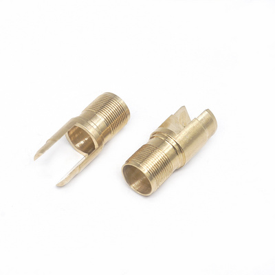 customized Brass female fittings hose fittings  cnc lathe male thread  RF Connectors