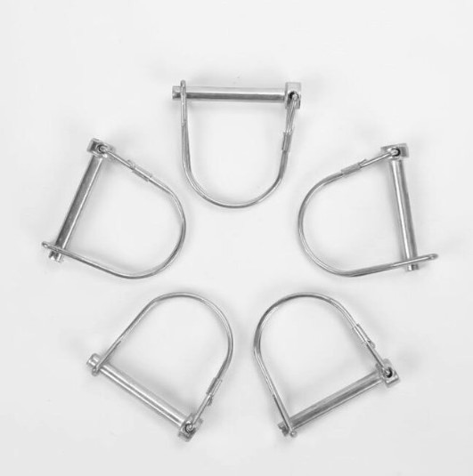 Custom Snapper Pin Stainless Steel Wire-lock Clevis Tab Lock Pin Square or Round Shaft Locking Safety Pin for Trailer