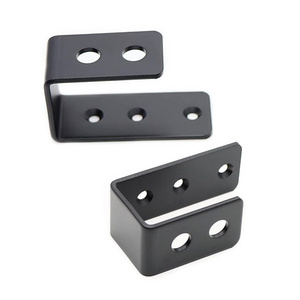 Heavy Duty Door Barricade Brackets Custom Stamping Parts Door Lock Reinforcement Open Bar Security Holder Steel U Brackets