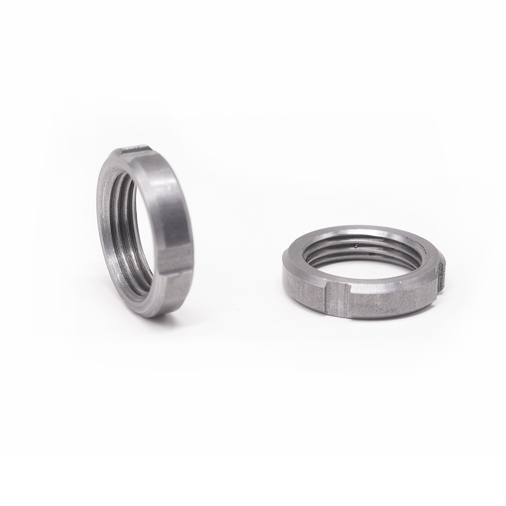 customized stainless steel bearing lock groove round nut slotted round nuts