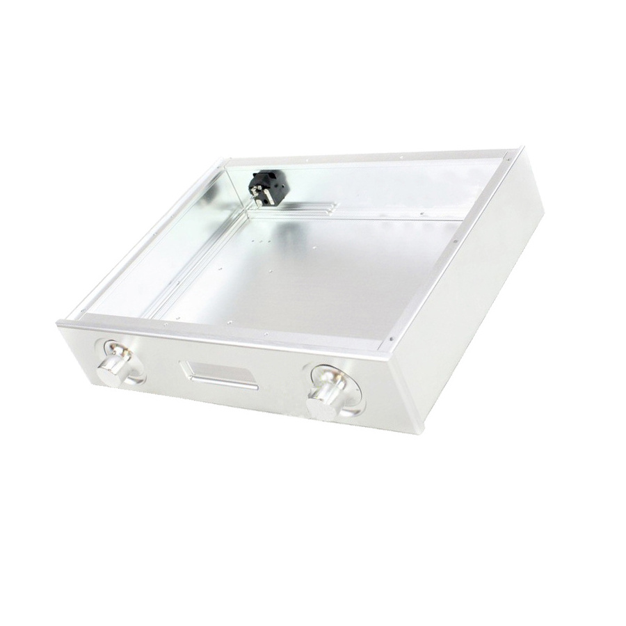 Custom aluminum amplifier enclosure amp case aluminium class A B chassis amplifier chassis aluminium enclosure