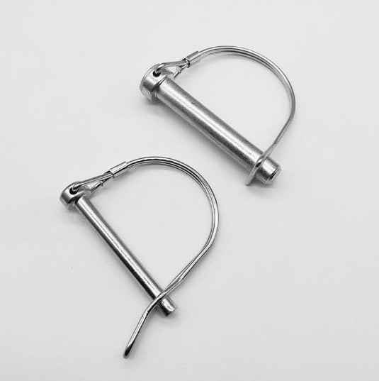 Custom Snapper Pin Stainless Steel Wire-lock Clevis Tab Lock Pin Square or Round Shaft Locking Safety Pin for Trailer