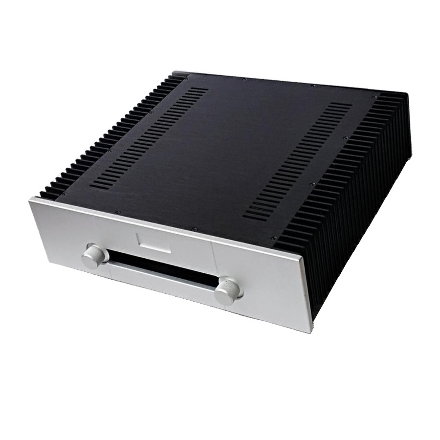 Custom aluminum amplifier enclosure amp case aluminium class A B chassis amplifier chassis aluminium enclosure