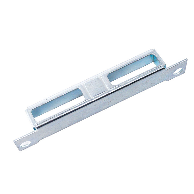 custom Stainless Steel galvanized steel Sliding Wooden door lock Cover Strike Plate