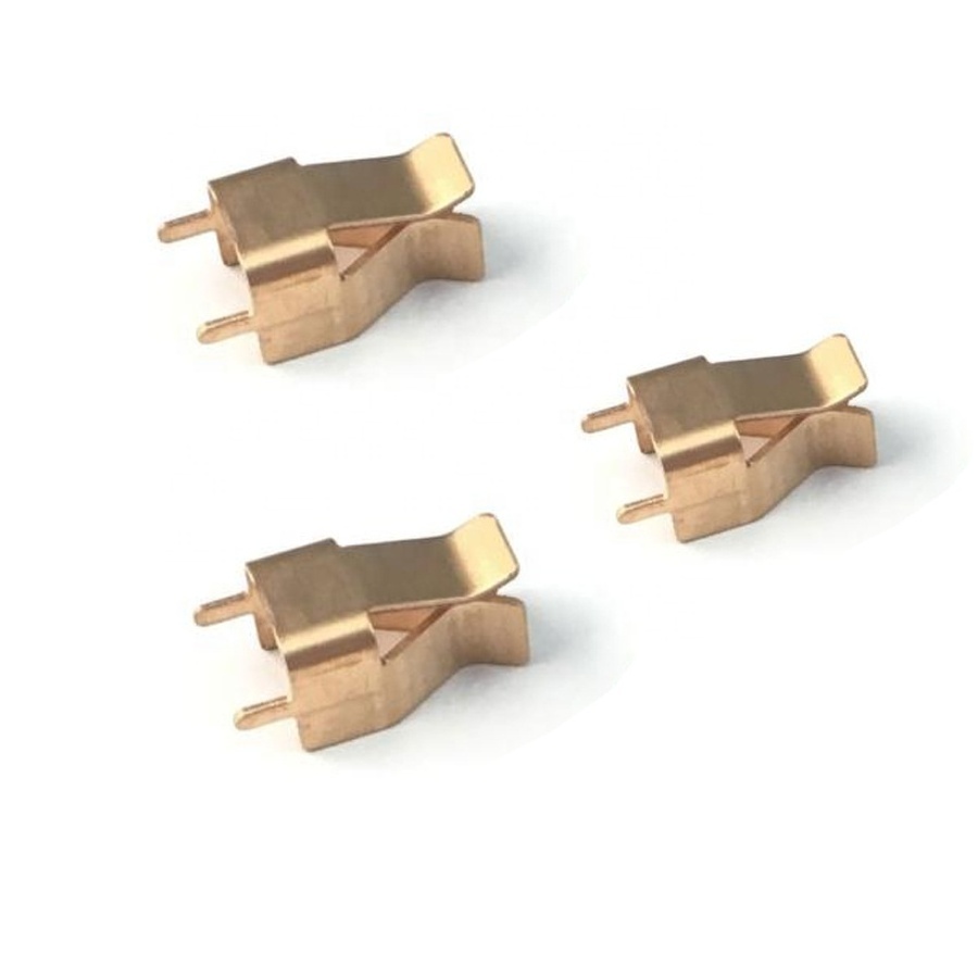 Custom Brass Copper Speaker Sockets Pin CNC Parts Heavy Duty Speaker Terminal Binding Post Gold Plated By Design Drawing