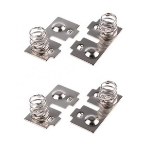 Custom nickle plated spring steel AAA battery contact spring , stainless steel AA battery spring