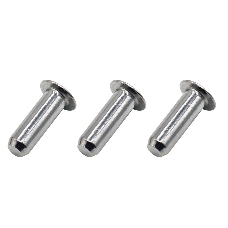 Metal Rivet  Fastener Supplier Stainless Steel Flat Button Head Rivet  Blind Solid Rivets