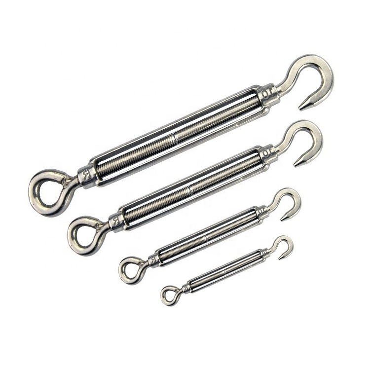 spring  Hook  Eye Turnbuckle Wire Rope Tension 304 Stainless Steel