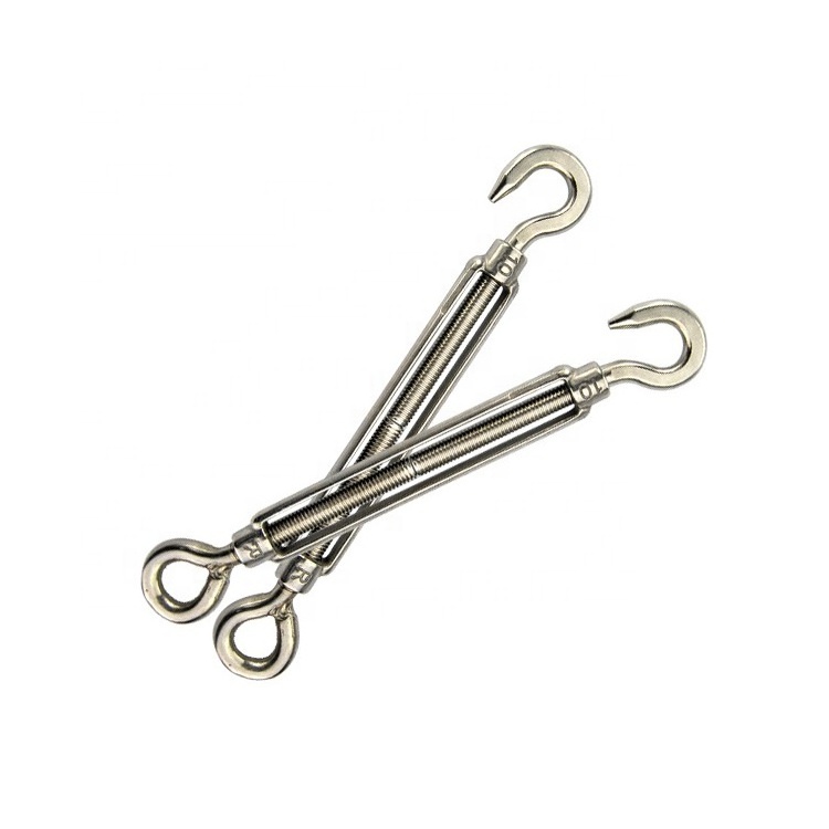 spring  Hook  Eye Turnbuckle Wire Rope Tension 304 Stainless Steel