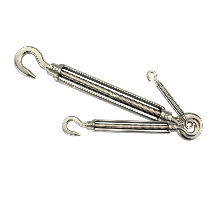 spring  Hook  Eye Turnbuckle Wire Rope Tension 304 Stainless Steel