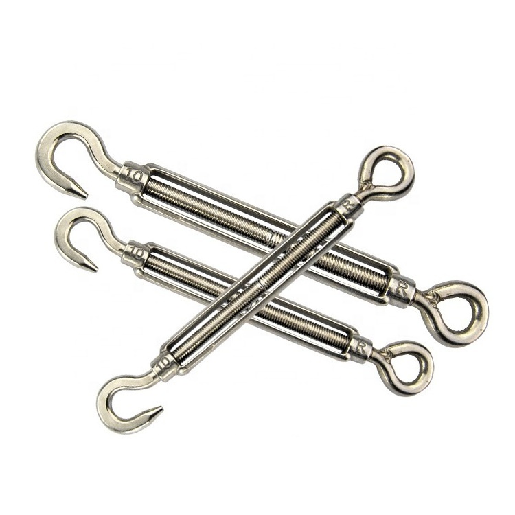 spring  Hook  Eye Turnbuckle Wire Rope Tension 304 Stainless Steel