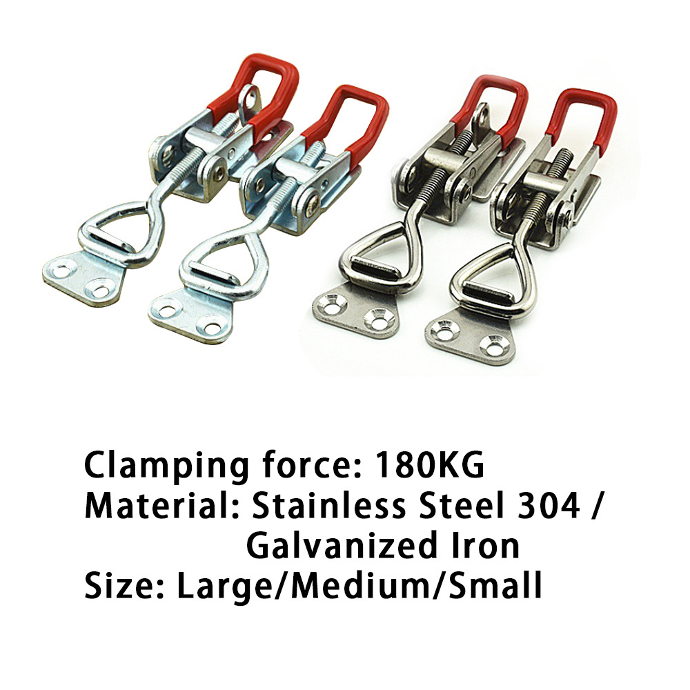 304 stainless steel adjustable buckle box buckle quick presser door bolt quick clamp box  clamping tool lock buckle